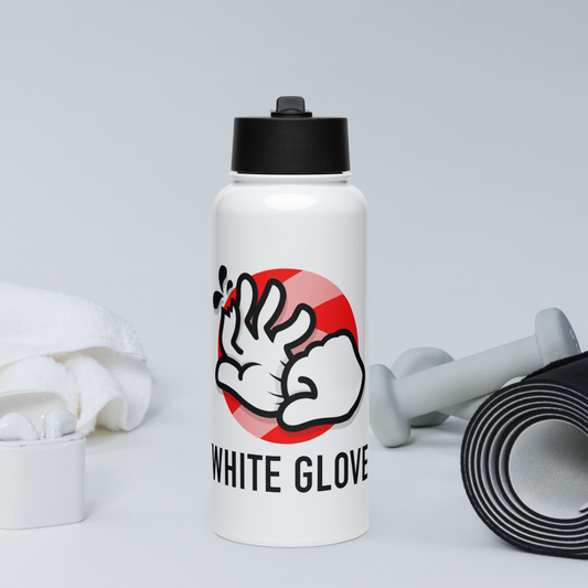 W.G. Borraccia in acciaio inossidabile con coperchio e cannuccia